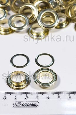 Люверс металлический
диаметр 14мм ЗОЛОТО
