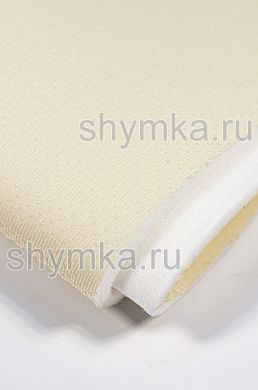 Ткань Антислик БЕЖЕВАЯ на велюровой подложке 
на поролоне 7мм (СЕМЬ!!!) СО СПАНБОНДОМ