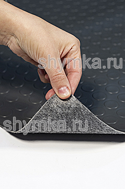 Автолин ТУРЦИЯ с маленькими пятачками 
СЕРЫЙ ширина 2м толщина 1,8мм