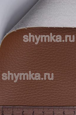 Экокожа Alba Dollaro №591 
ТЕРРАКОТОВАЯ ширина 1,4м толщина 1,2мм