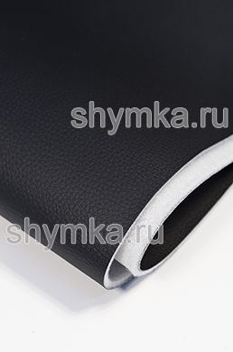 Экокожа Alba Dollaro на поролоне 3мм (ТРИ!!!) 
со спанбондом №501 ЧЕРНАЯ ширина 1,4м