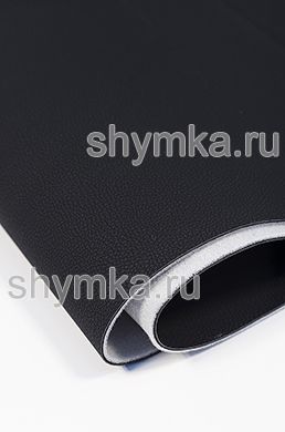 Экокожа Kомпаньон NEW Dakota BLACK НАСЫЩЕННАЯ 
 на поролоне 3мм со спанб. шир.1,4м толщ.4,2мм