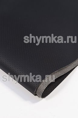 Eco microfiber leather with perforation Standart NAPPA BLACK width 1,4m thickness 1,3mm