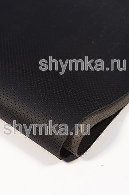 Eco microfiber leather with perforation Altona РС 2101 BLACK thickness 1,5mm width 1,4m