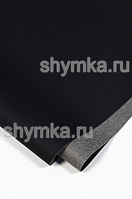 Экокожа на тонкой микрофибре Nappa Light 
ЧЕРНАЯ ширина 1,4м толщина 0,75мм