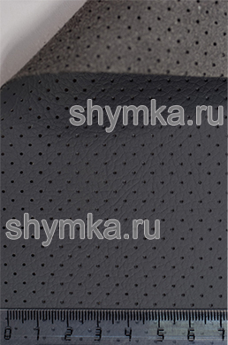Экокожа на микрофибре с перфорацией Altona 
ЭКОНОМ СЕРАЯ толщина 1,15мм ширина 1,38м