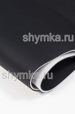 Экокожа на микрофибре Nappa N 2101 ЧЕРНАЯ  
на поролоне 3мм (ТРИ!!!) на спанбонде т.4,5мм ш.1,4м