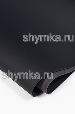 Экокожа на микрофибре Nappa NEW ЧЕРНАЯ толщина 1,5мм ширина 1,4м