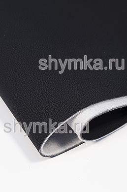 Экокожа на микрофибре Дакота NEW ЧЕРНАЯ 
на поролоне 3мм (ТРИ!!!) на спанбонде т.4,4мм ш.1,38м