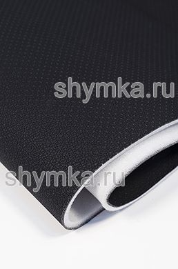 Экокожа на микрофибре с перфор. Дакота NEW ЧЕРНАЯ 
на поролоне 5мм на спанбонде толщ.6,4мм шир.1,38м