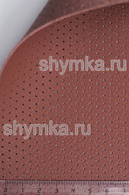 Экокожа на микрофибре с перфорацией Dakota 
PD 2162 ТЕРРАКОТ ширина 1,4м толщина 1,5мм