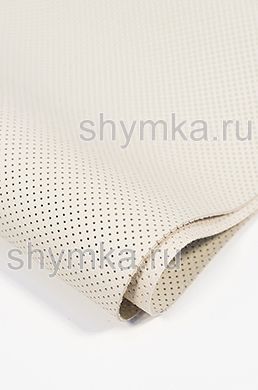 Экокожа на микрофибре с перфорацией Monza 
PМ 2161 КРЕМОВАЯ толщина 1,5мм ширина 1,4м