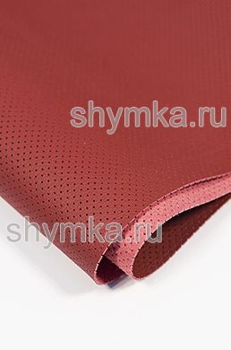 Экокожа на микрофибре с перфорацией Monza 
PМ 2118 КАРМИН толщина 1,5мм ширина 1,4м