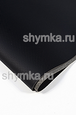 Экокожа на микрофибре с перфорацией Reseat 
PR 3701 ЧЕРНАЯ ширина 1,4м толщина 1,4мм