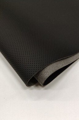 Экокожа на микрофибре ДЛЯ РУЛЯ 
с псевдо-перфорацией Reseat SW-P-PR 3101 ЧЕРНАЯ