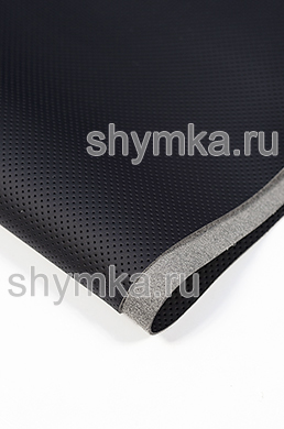 Экокожа на микрофибре ДЛЯ РУЛЯ 
с псевдо-перфорацией Reseat SW-P-PR 3101 ЧЕРНАЯ