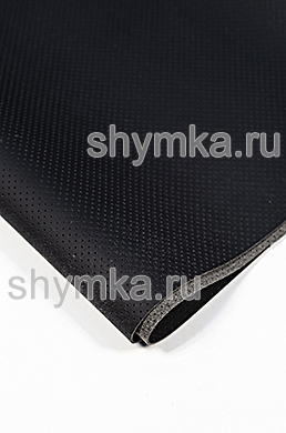 Экокожа на микрофибре с перфорацией Reseat 
PR 3101 ЧЕРНАЯ ширина 1,4м толщина 1,3мм