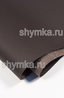 Экокожа на микрофибре Швайцер Наппа 2584 BLACK BROWN толщина 1,2мм ширина 1,35м