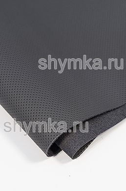 Экокожа на микрофибре Швайцер Наппа 
с псевдо-перфорацией 7363 IRON GREY