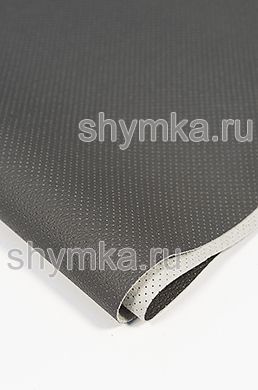 Экокожа на микрофибре Швайцер БМВ с перфорацией 7363 DARK GREY толщина 1,3мм ширина 1,35м