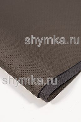 Eco microfiber leather FOR STEERING WHEEL Schweitzer BMW with false perforation 6022 ZINC GREY thickness 1,55mm width 1,35m
