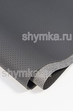 Экокожа на микрофибре с перфорацией Standart 
2155 ТЕМНО-СЕРАЯ ширина 1,4м толщина 1,3мм