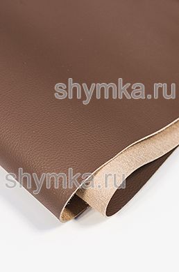 Экокожа на микрофибре Standart 2186 КОРИЧНЕВАЯ ширина 1,4м толщина 1,3мм