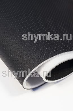 Eco microfiber leather with perforation Standart BLACK on foam 5mm with spunbond width 1,4m thickness 6,3mm Eco microfiber leather with perforation Standart BLACK on foam 5mm with spunbond width 1,4m thickness 6,3mm