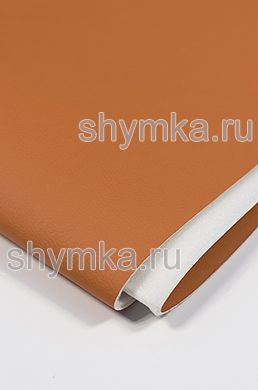 Экокожа Орегон СЛИМ на поролоне 3мм (ТРИ!!!)  
со спанбондом ОРАНЖЕВАЯ ширина 1,4м