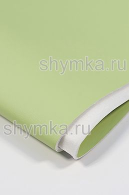 Экокожа Орегон СЛИМ на поролоне 3мм (ТРИ!!!)  
со спанбондом СВЕТЛО-ЗЕЛЕНАЯ ширина 1,4м