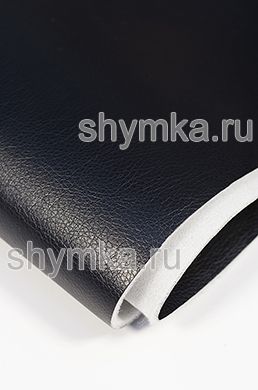 Экокожа Орегон СЛИМ на поролоне 3мм (ТРИ!!!) 
со спанбондом ЧЕРНАЯ БЛЕСК ширина 1,4м