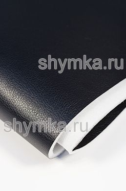 Экокожа Орегон СЛИМ на поролоне 5мм 
со спанбондом ЧЕРНАЯ БЛЕСК ширина 1,4м