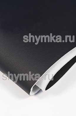 Экокожа Орегон СЛИМ на поролоне 3мм (ТРИ!!!) 
со спанбондом ЧЕРНАЯ ширина 1,4м