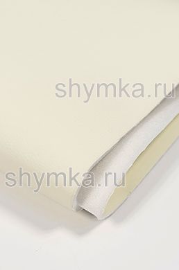 Экокожа Орегон СЛИМ на поролоне 3мм (ТРИ!!!) 
со спанбондом КРЕМОВАЯ ширина 1,4м