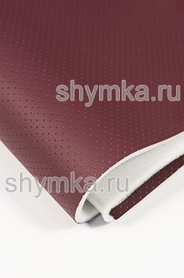 Экокожа Орегон СЛИМ с перфорацией на поролоне 5мм
со спанбондом БОРДОВАЯ ширина 1,4м