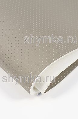 Экокожа Орегон СЛИМ с перфорацией на поролоне 5мм 
со спанбондом СЕРО-БЕЖЕВАЯ ширина 1,4м