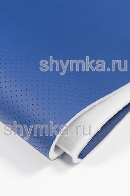 Экокожа Орегон СЛИМ с перфорацией на поролоне 5мм
со спанбондом СИНЯЯ ширина 1,4м