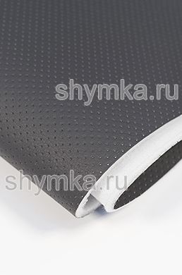 Экокожа Орегон СТРОНГ с перфорацией на поролоне
 5мм со спанбондом ТЕМНО-СЕРАЯ ширина 1,4м