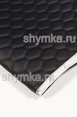 Винилискожа PVC-0,8 на поролоне 5мм со спанбондом 
ЧЕРНАЯ стеганная ЧЕРНОЙ ниткой СОТА