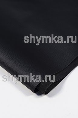Vinyl-Eco leather Oregon STRETCH BLACK NEW width 1,35m thickness 0,65mm