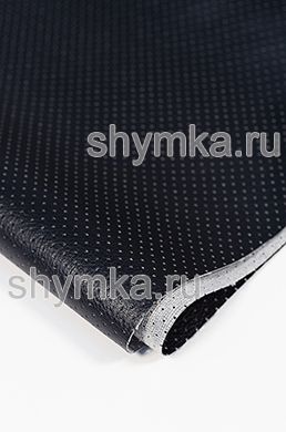Экокожа Орегон СЛИМ с перфорацией ЧЕРНАЯ NEW 
ширина 1,4м толщина 0,85мм