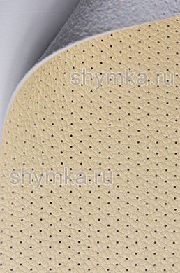 Экокожа на микрофибре с перфорацией Altona 
РС 2116 ЯРКО-БЕЖЕВАЯ ширина 1,4м толщина 1,5мм