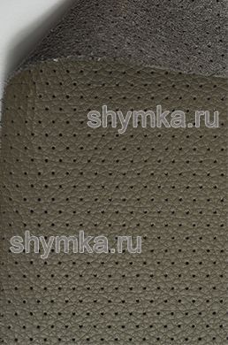 Экокожа на микрофибре с перфорацией Altona 
РС 2119 ТЕМНО-СЕРО-БЕЖЕВАЯ шир. 1,4м толщ. 1,5мм