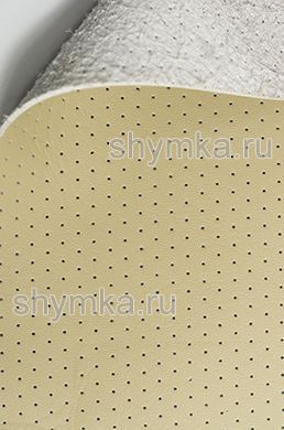 Экокожа на микрофибре с перфорацией Altona 
РR 2169 ТЕМНО-БЕЖЕВАЯ ширина 1,4м толщ. 1,5мм