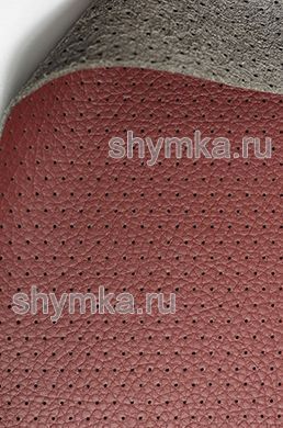 Экокожа на микрофибре с перфорацией Altona 
РС 2176 КРАСНО-КОРИЧНЕВАЯ ширина 1,4м толщ. 1,5мм