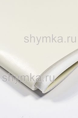 Экокожа SPACE МОЛОЧНАЯ на поролоне 5мм 
со спанбондом ширина 1,4м