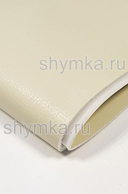 Экокожа VEGA БЕЖЕВАЯ на поролоне 5мм 
со спанбондом ширина 1,4м