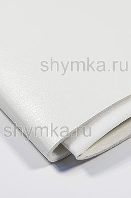 Экокожа VEGA БЕЛАЯ на поролоне 5мм 
со спанбондом ширина 1,4м