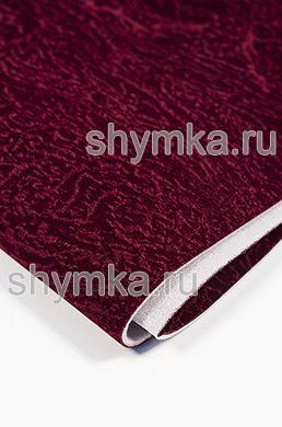 Флок на поролоне 3мм (ТРИ!!!) со спанбондом 
КРАСНЫЙ Кора ширина 1,4м