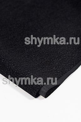 Флок в полотне ЧЕРНЫЙ Пунш 
толщина 1мм ширина 1,4м